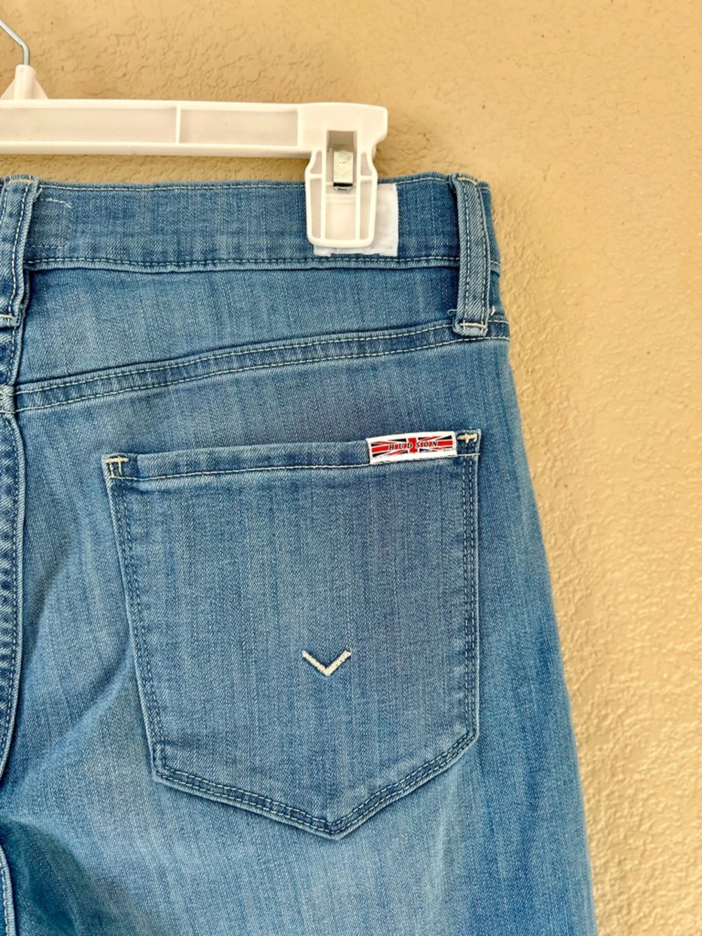 Hudson Rosalie Jeans Medium Blue Wide-Leg High-Rise Ankle Jeans Size 28 - Picture 7 of 10